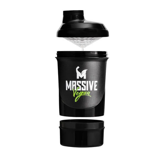 Shaker BPA Free, Negru, 300ml cu rezerva