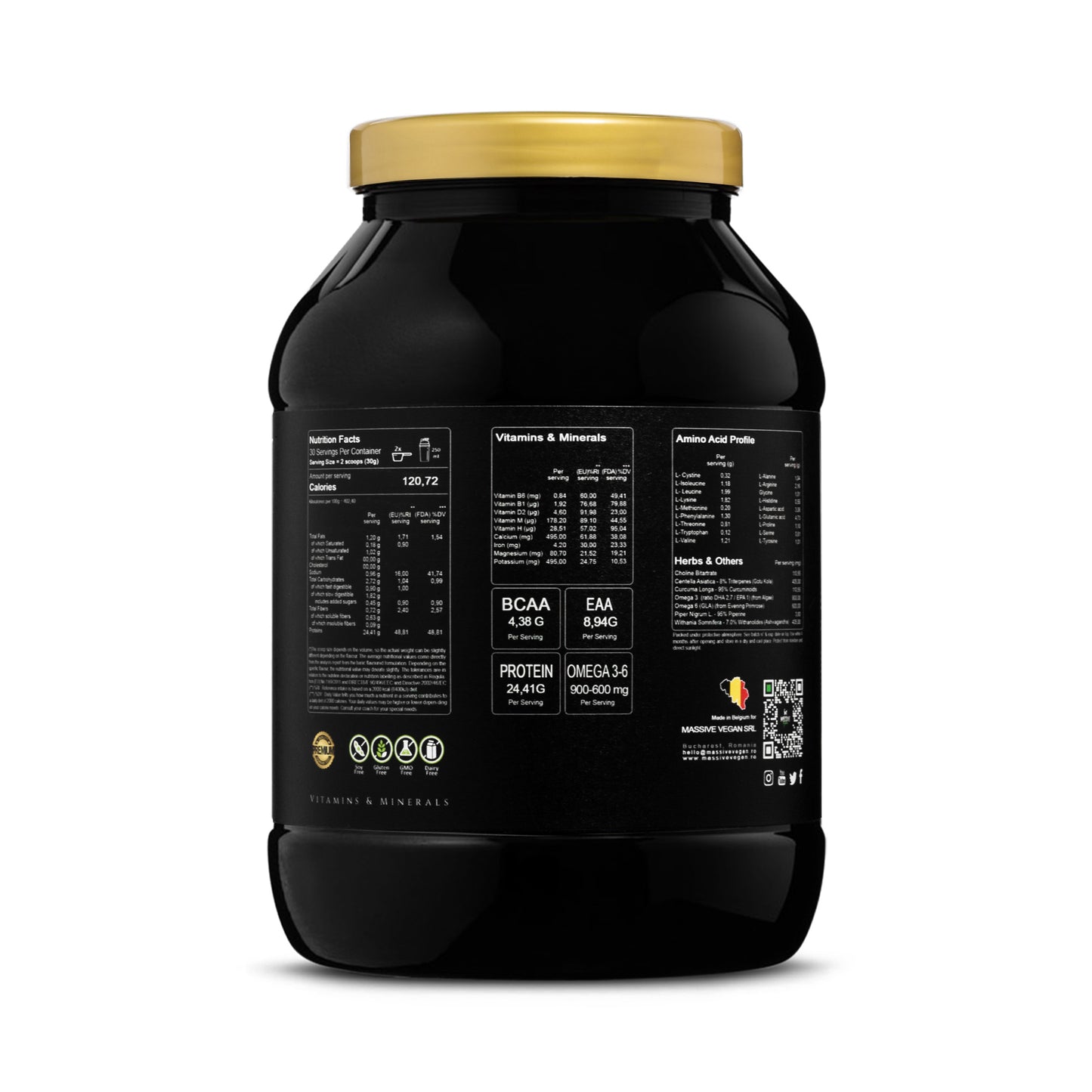 Proteina Hidrolizata Vegana Bio, 907g, 30portii